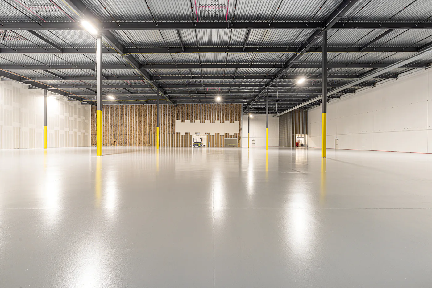 Seamless resin floor suited to a Cowichan Valley winery or food production room